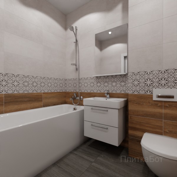 LB Ceramics 2026, Винтаж Вуд, Низ-верх и декор №33