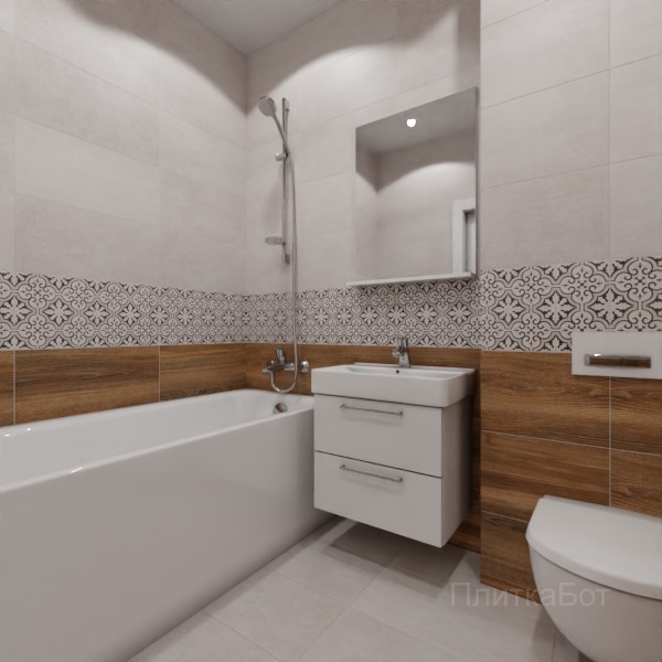 LB Ceramics 2026, Винтаж Вуд, Низ-верх и декор №35