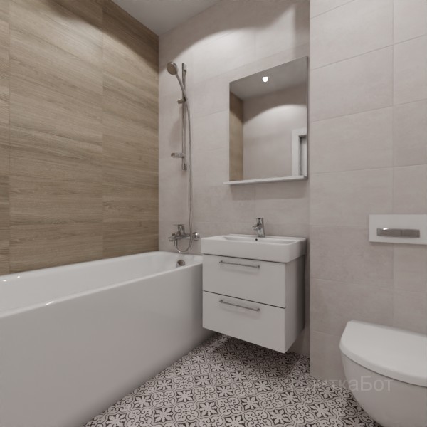 LB Ceramics 2026, Винтаж Вуд, Контрастные стены №48