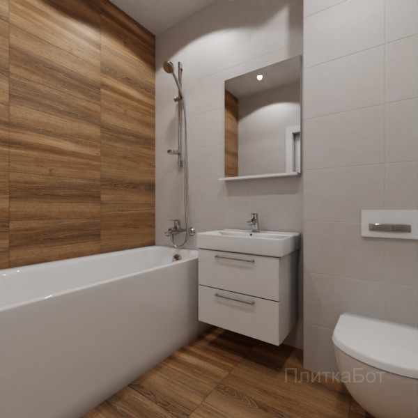 LB Ceramics 2026, Винтаж Вуд, Контрастные стены №64