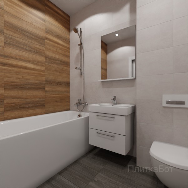 LB Ceramics 2026, Винтаж Вуд, Контрастные стены №69