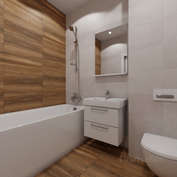 LB Ceramics 2026, Винтаж Вуд, Контрастные стены №70