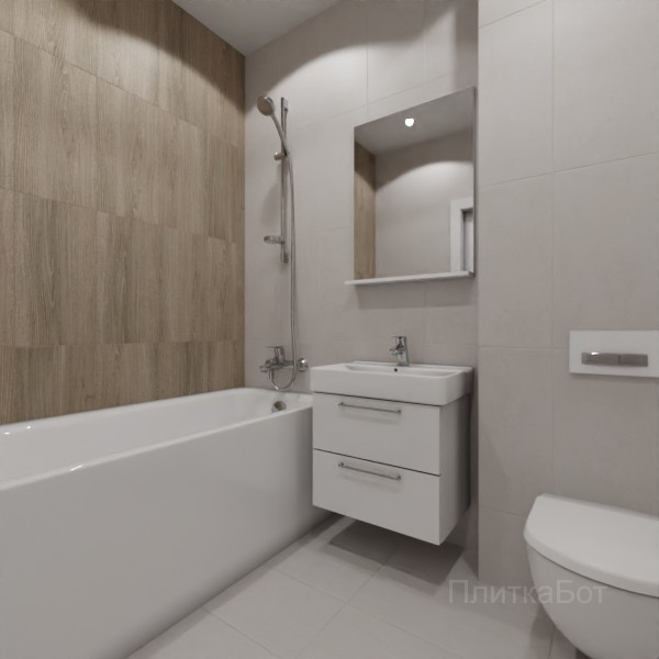 LB Ceramics 2026, Винтаж Вуд, Контрастные стены вертикально №37