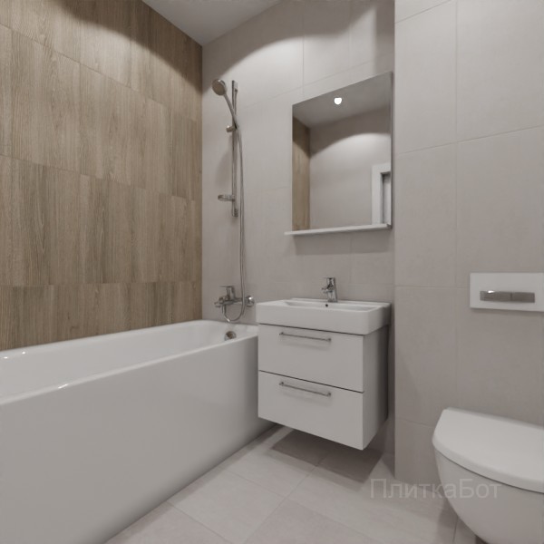 LB Ceramics 2026, Винтаж Вуд, Контрастные стены вертикально №41