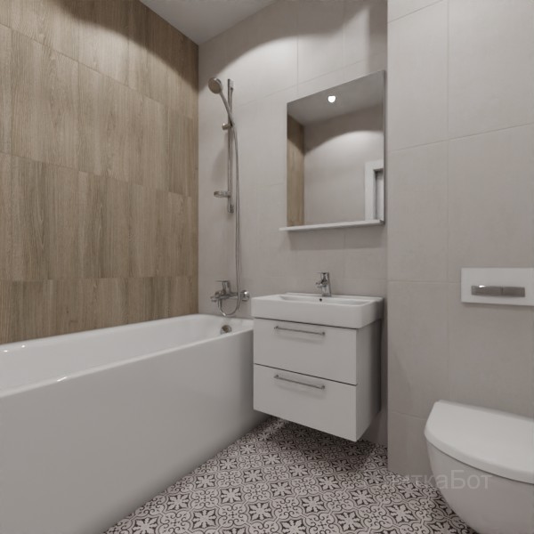 LB Ceramics 2026, Винтаж Вуд, Контрастные стены вертикально №42