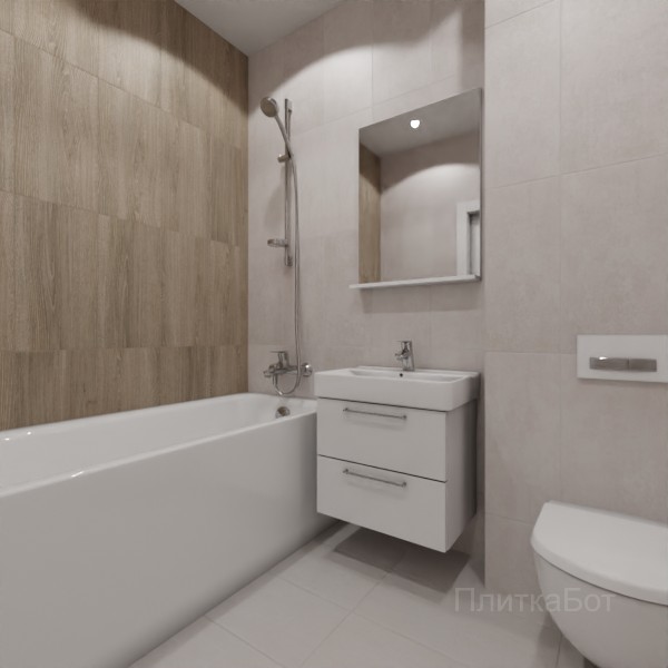 LB Ceramics 2026, Винтаж Вуд, Контрастные стены вертикально №43