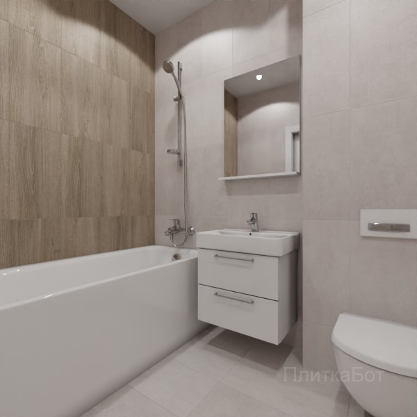 LB Ceramics 2026, Винтаж Вуд, Контрастные стены вертикально №47