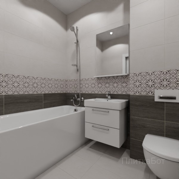 LB Ceramics 2026, Винтаж Вуд, Низ-верх и декор №7