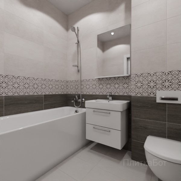 LB Ceramics 2026, Винтаж Вуд, Низ-верх и декор №25