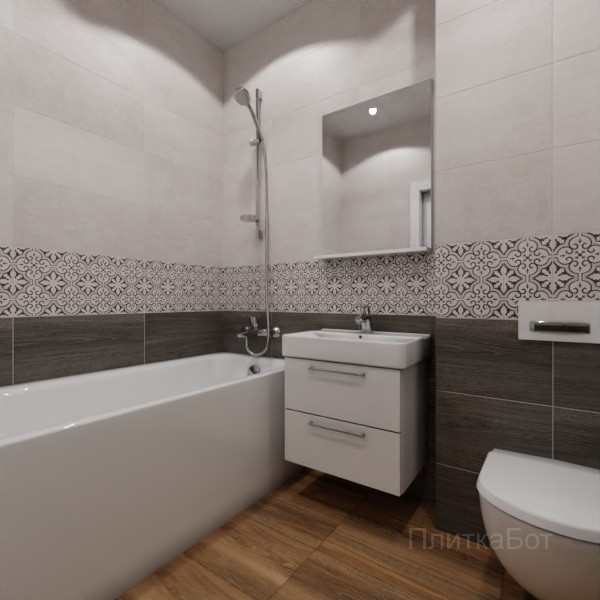 LB Ceramics 2026, Винтаж Вуд, Низ-верх и декор №28