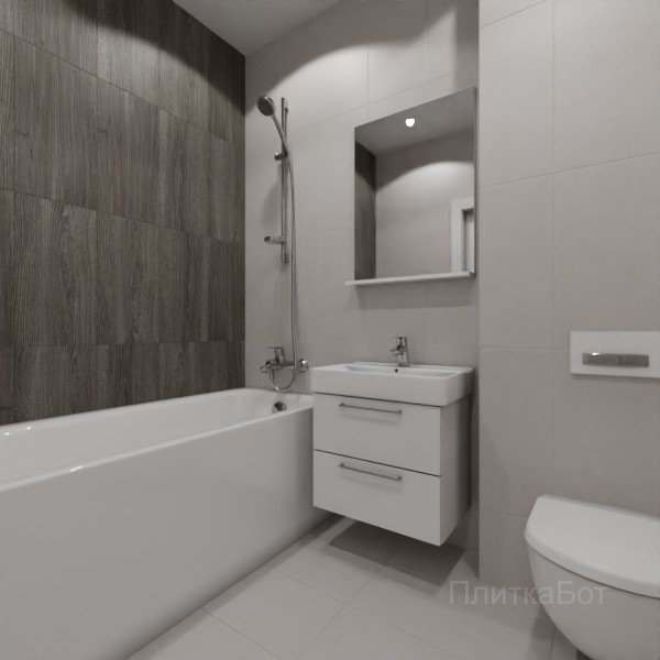 LB Ceramics 2026, Винтаж Вуд, Контрастные стены вертикально №49