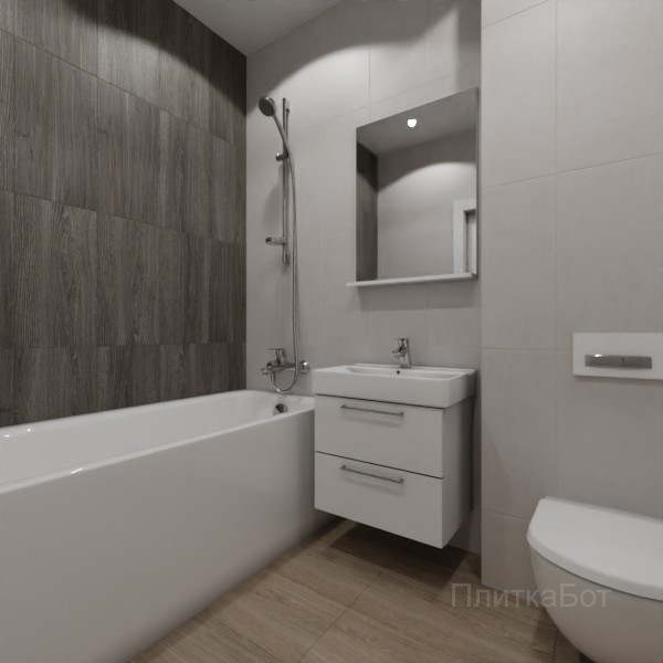LB Ceramics 2026, Винтаж Вуд, Контрастные стены вертикально №50