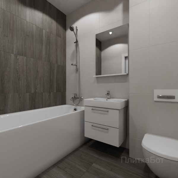 LB Ceramics 2026, Винтаж Вуд, Контрастные стены вертикально №51