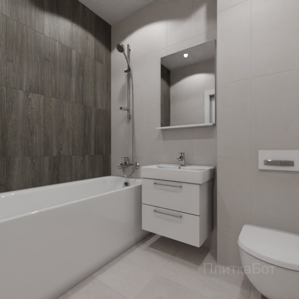 LB Ceramics 2026, Винтаж Вуд, Контрастные стены вертикально №53