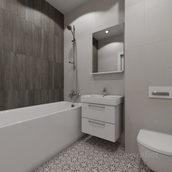 LB Ceramics 2026, Винтаж Вуд, Контрастные стены вертикально №54