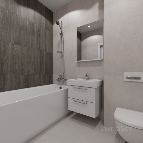LB Ceramics 2026, Винтаж Вуд, Контрастные стены вертикально №55