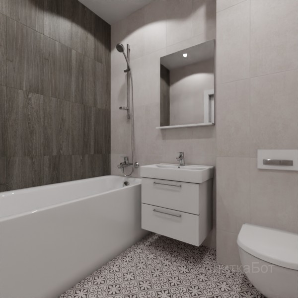 LB Ceramics 2026, Винтаж Вуд, Контрастные стены вертикально №60