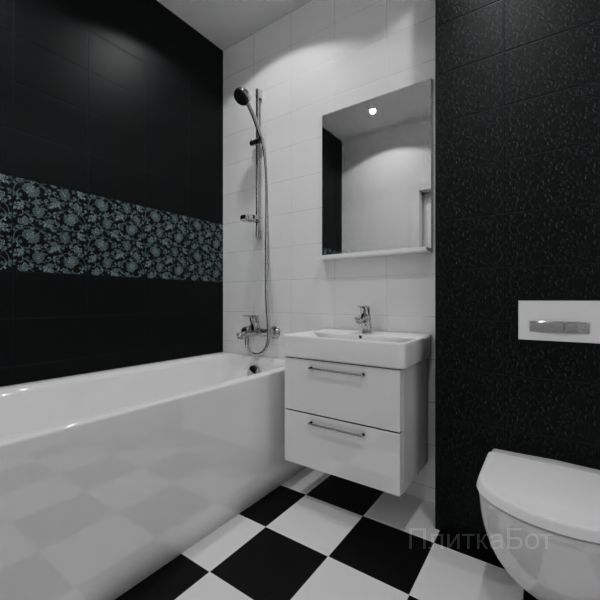Kerama Marazzi, Аджанта, Два декора над ванной № 4