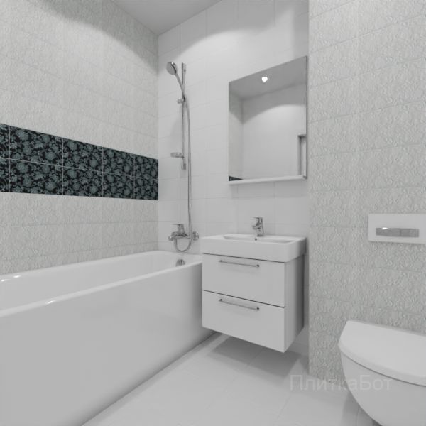 Kerama Marazzi, Аджанта, Два декора над ванной №33