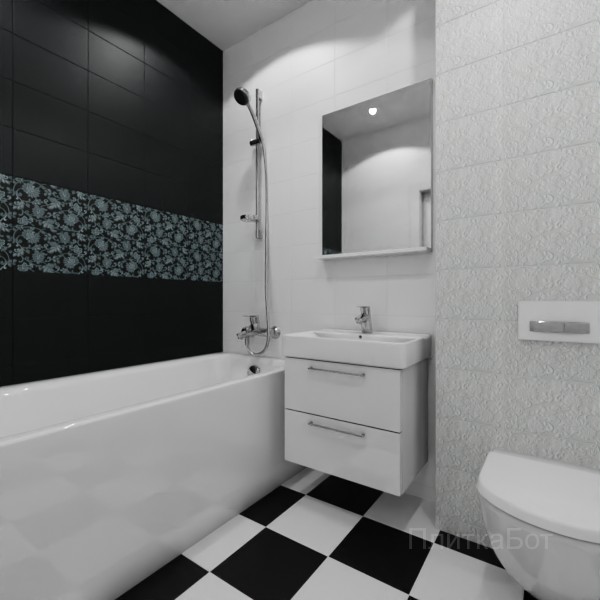 Kerama Marazzi, Аджанта, Два декора над ванной № 7