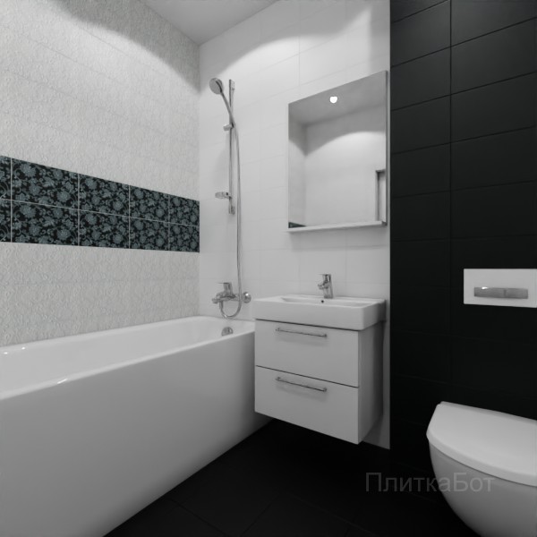 Kerama Marazzi, Аджанта, Два декора над ванной №26