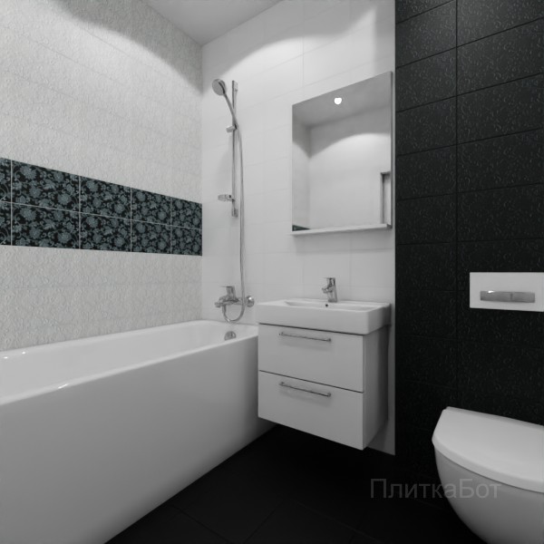 Kerama Marazzi, Аджанта, Два декора над ванной №29