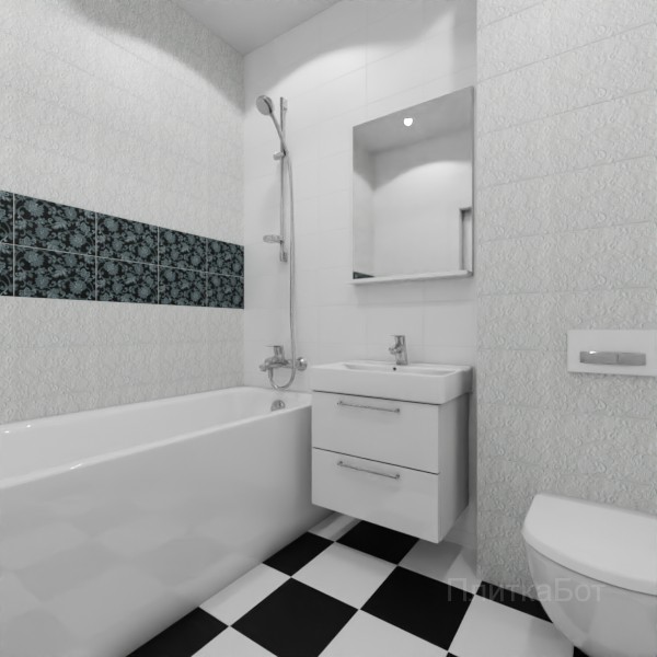 Kerama Marazzi, Аджанта, Два декора над ванной №31