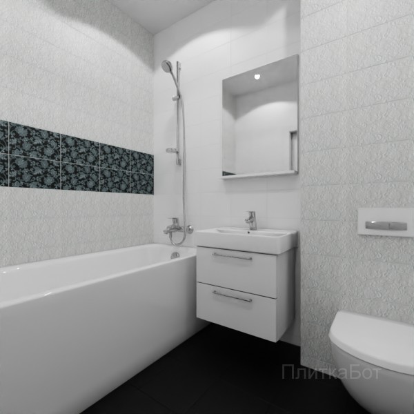 Kerama Marazzi, Аджанта, Два декора над ванной №32