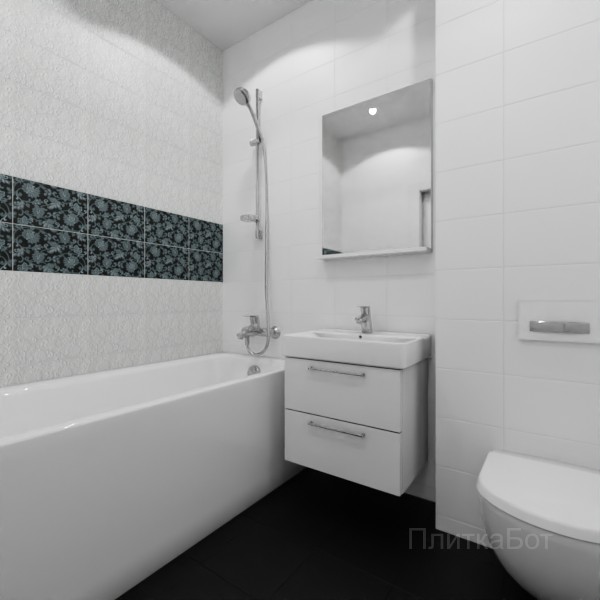 Kerama Marazzi, Аджанта, Два декора над ванной №35