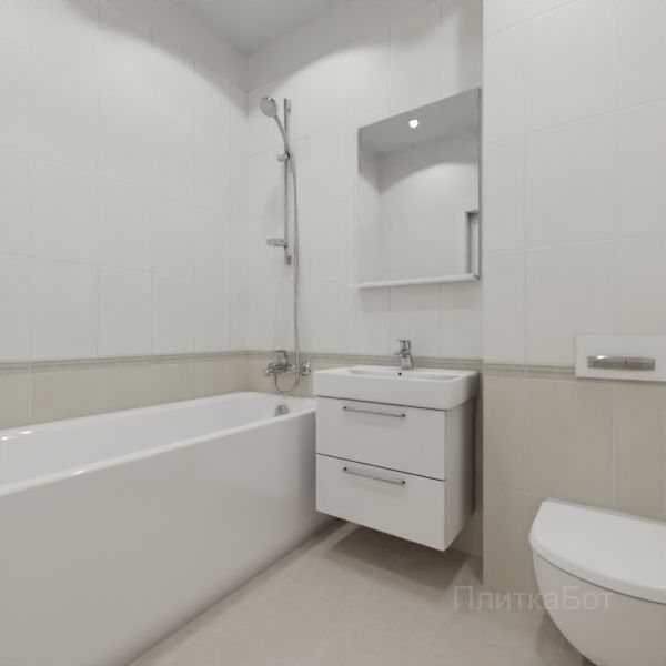 Kerama Marazzi, Ауленсия (беж), Низ-верх и бордюр № 6