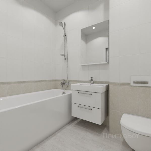 Kerama Marazzi, Ауленсия (беж), Низ-верх и бордюр № 3