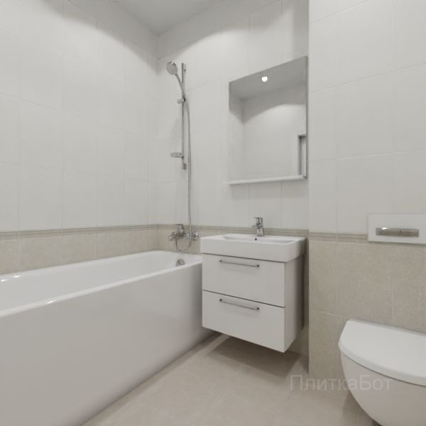 Kerama Marazzi, Ауленсия (беж), Низ-верх и бордюр № 4