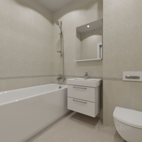 Kerama Marazzi, Ауленсия (беж), Низ-верх и бордюр № 2