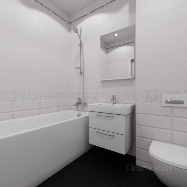 Kerama Marazzi, Бельканто, Низ-верх, декор и полоса №15