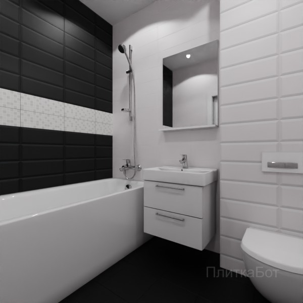 Kerama Marazzi, Бельканто, Два декора над ванной №18