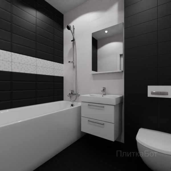 Kerama Marazzi, Бельканто, Два декора над ванной №21