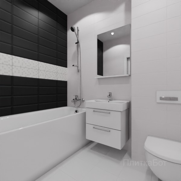 Kerama Marazzi, Бельканто, Два декора над ванной №23