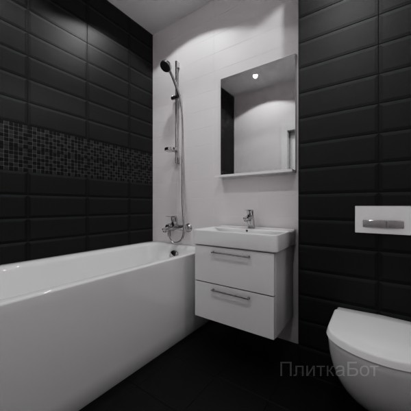 Kerama Marazzi, Бельканто, Два декора над ванной №27