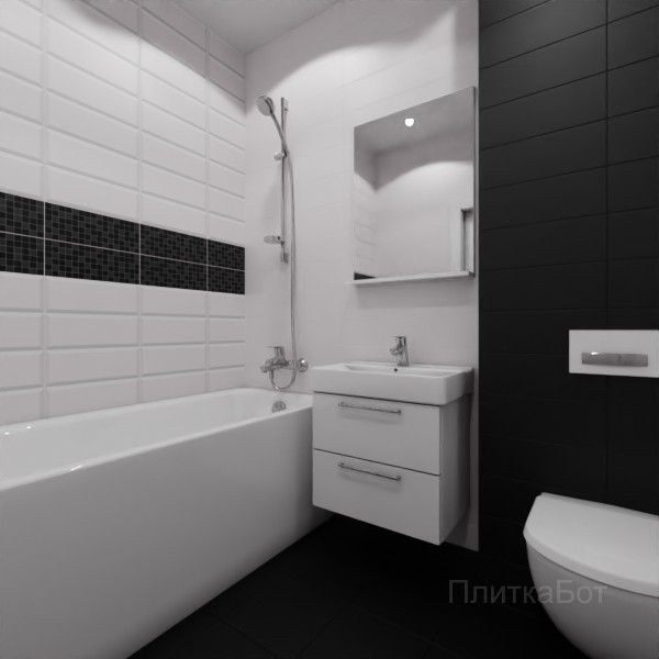 Kerama Marazzi, Бельканто, Два декора над ванной №69