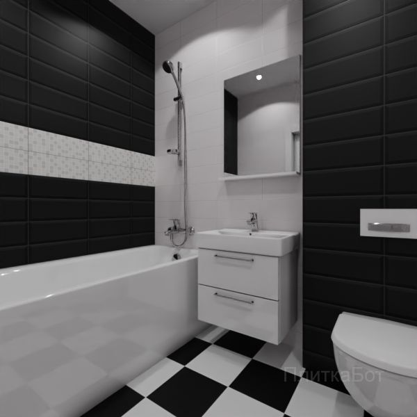 Kerama Marazzi, Бельканто, Два декора над ванной №13