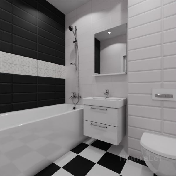 Kerama Marazzi, Бельканто, Два декора над ванной №16