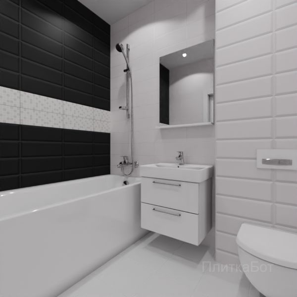 Kerama Marazzi, Бельканто, Два декора над ванной №17