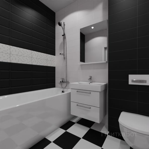 Kerama Marazzi, Бельканто, Два декора над ванной №19