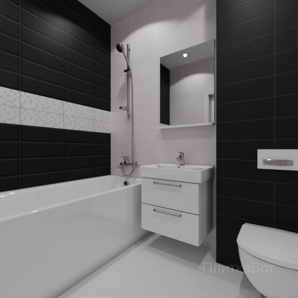 Kerama Marazzi, Бельканто, Два декора над ванной №20