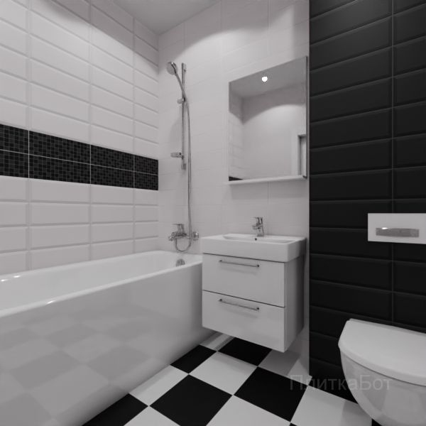 Kerama Marazzi, Бельканто, Два декора над ванной №61