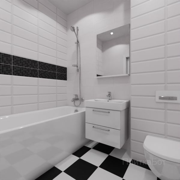 Kerama Marazzi, Бельканто, Два декора над ванной №64