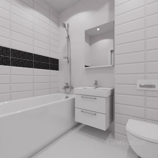 Kerama Marazzi, Бельканто, Два декора над ванной №65