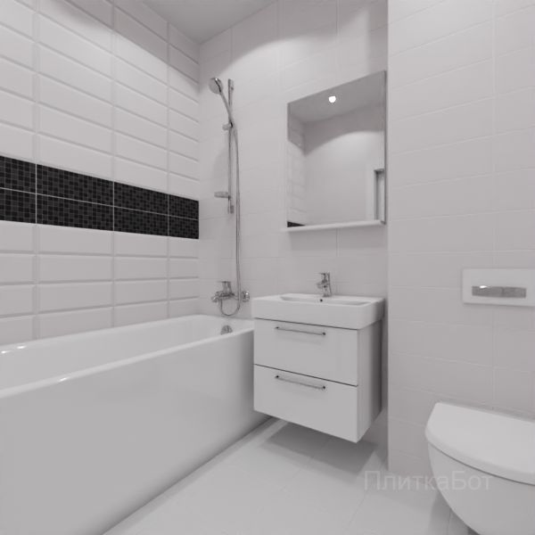 Kerama Marazzi, Бельканто, Два декора над ванной №71