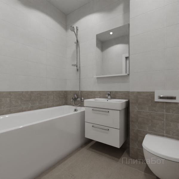 Kerama Marazzi, Безана (серый), Низ-верх № 2