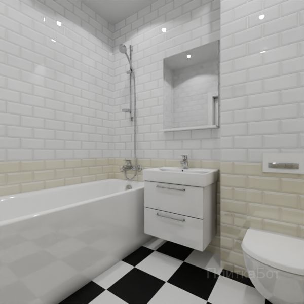 Kerama Marazzi, Бланше, Кирпичная кладка, низ-верх № 1